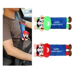 New mario and Luigi super mario seat belt covers
